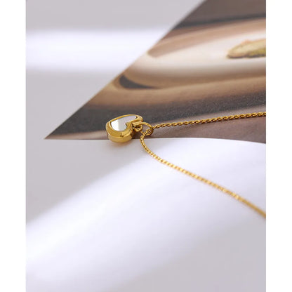 Simple Lovers Gold Plated Heart Pendant